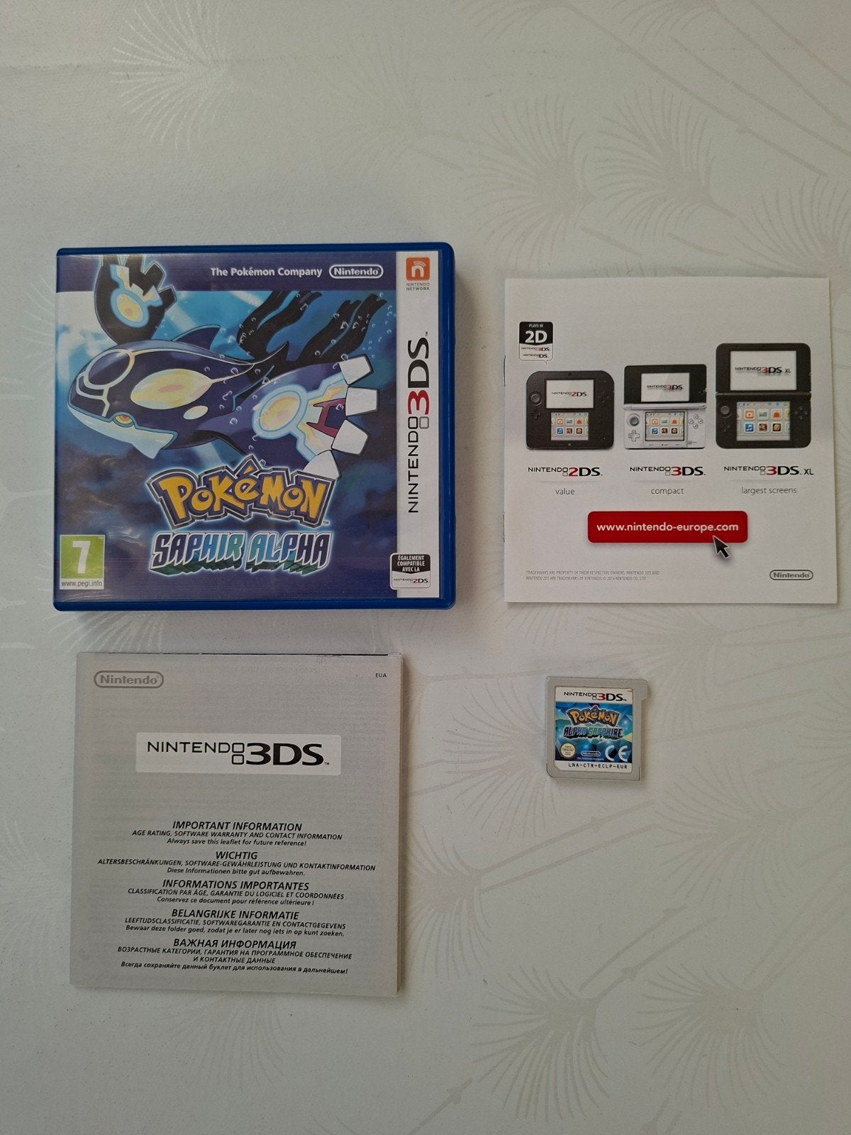 jeu 3ds pokemon saphir alpha. Rendez-vous sur Bruxelles char, Consoles de jeu & Jeux vidéo, Enlèvement ou Envoi
