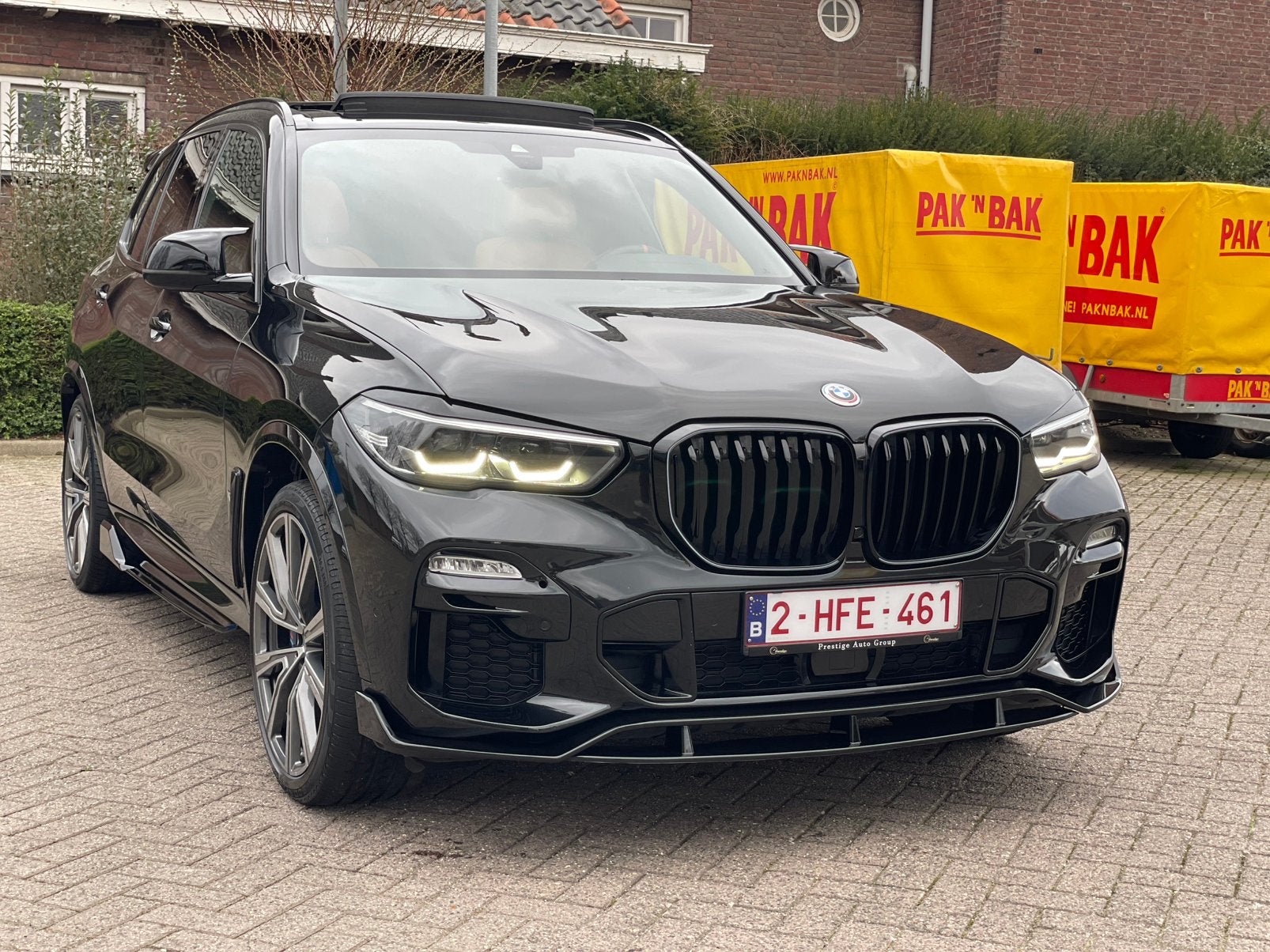 BMWX5 40i Xdrive M, Auto's, Automaat, Zwart, Leder, Bruin