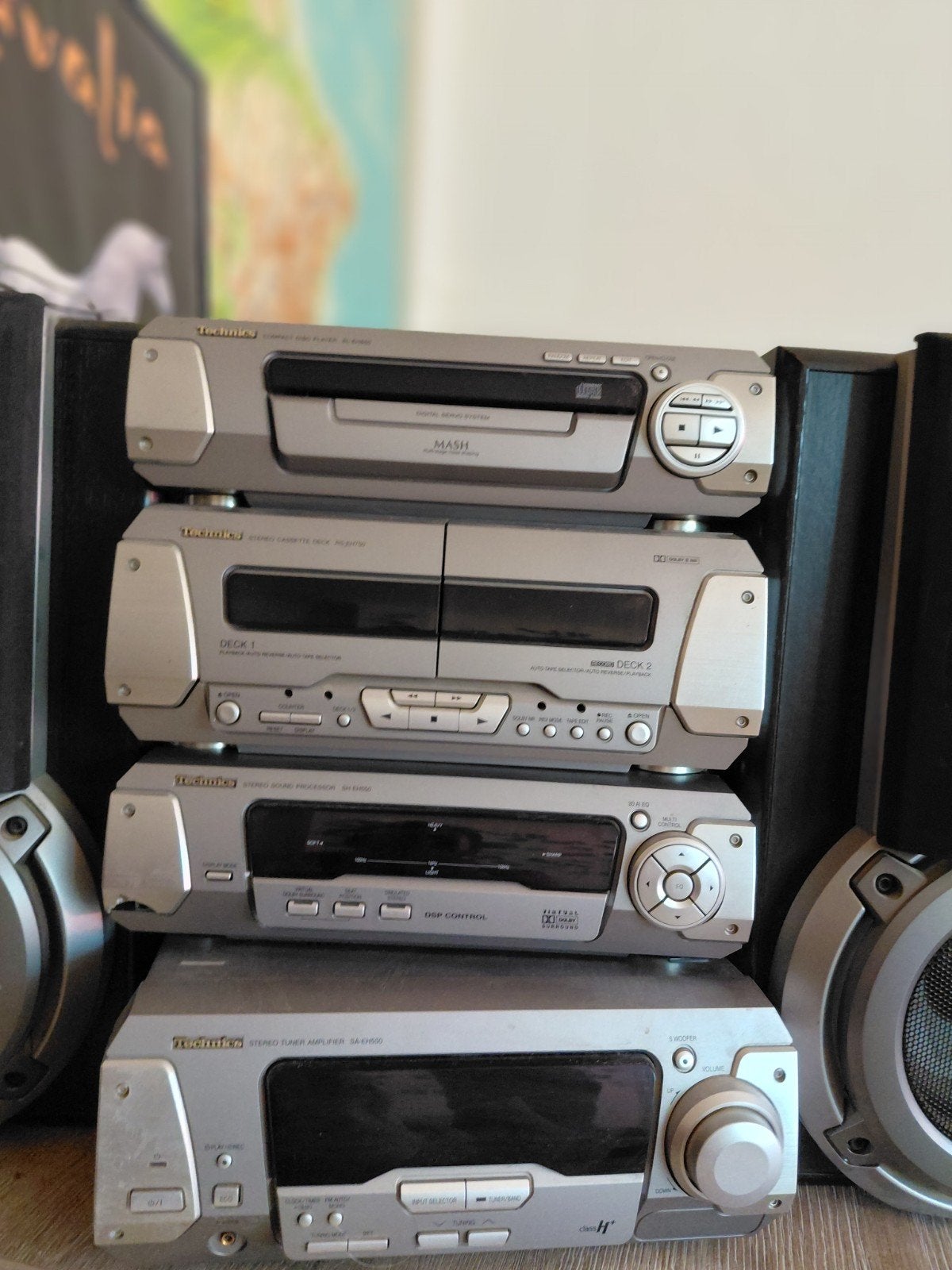 Kit Hi-Fi stéréo Technics EH750 — CD/cassette/amplificateur, Enlèvement, Deck cassettes ou Lecteur-enregistreur de cassettes