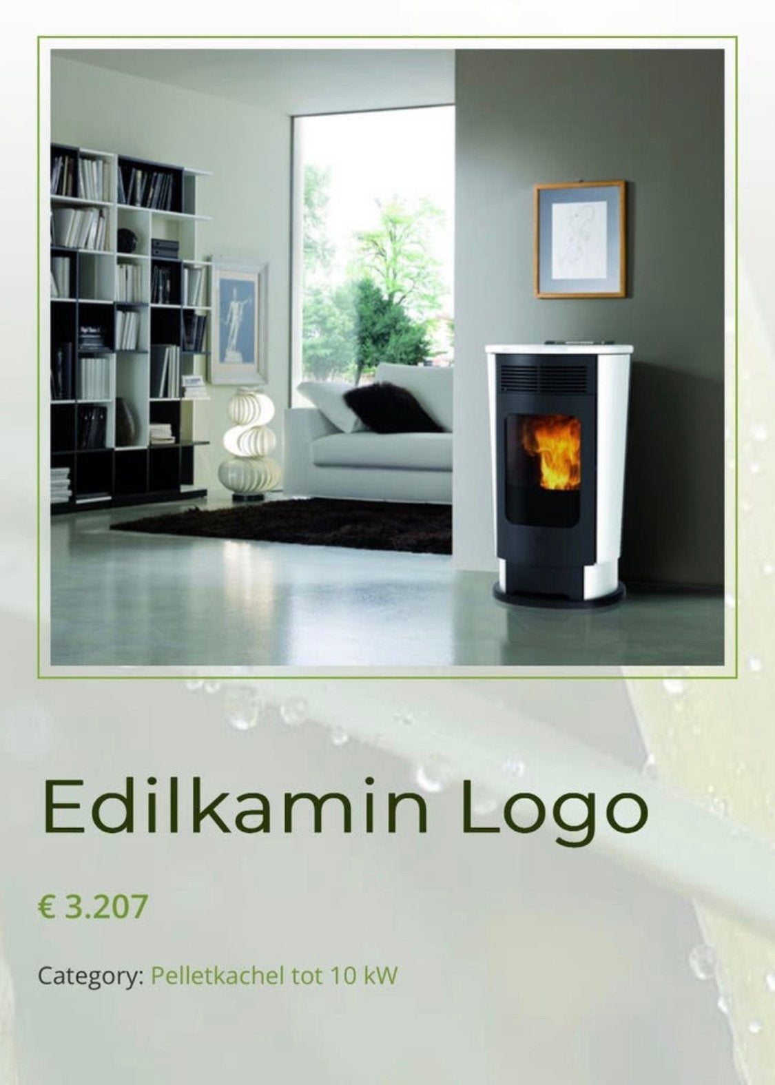 Poêle à granulés Edilkamin LOGO 10 kW, Livres, Maison & Jardinage, Comme neuf, Enlèvement