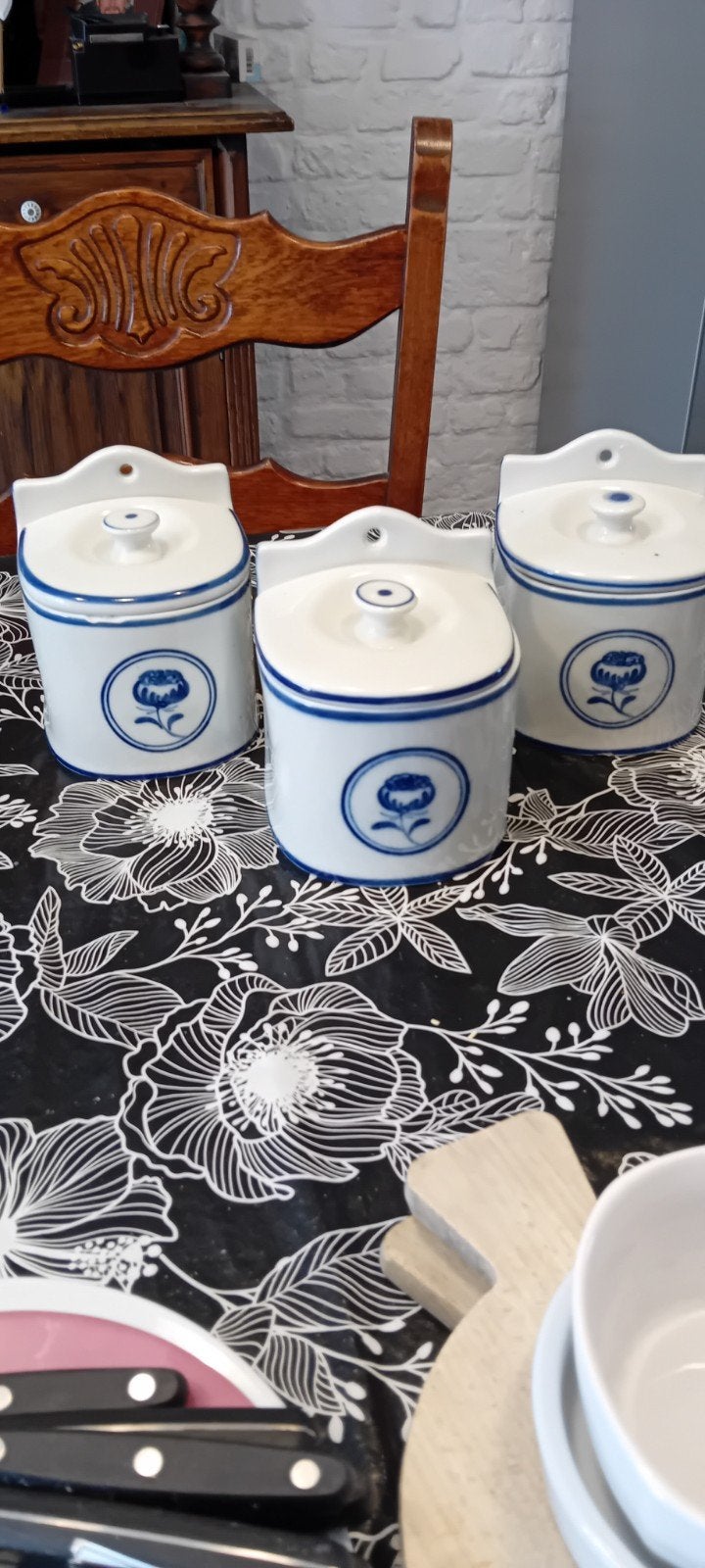 3 oude suiker potten, Antiek en Kunst, Ophalen of Verzenden
