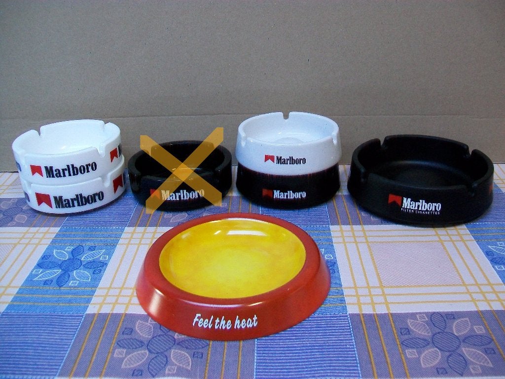 Marlboro asbak, asbakken, cendrier, ashtray, retro, vintage., Verzamelen, Ophalen of Verzenden, Zo goed als nieuw, Asbak