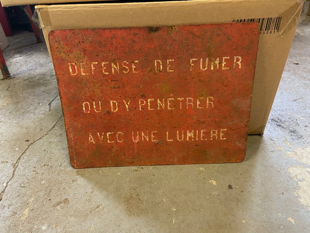 Plaque Vintage, Enlèvement ou Envoi, Utilisé, Autres types