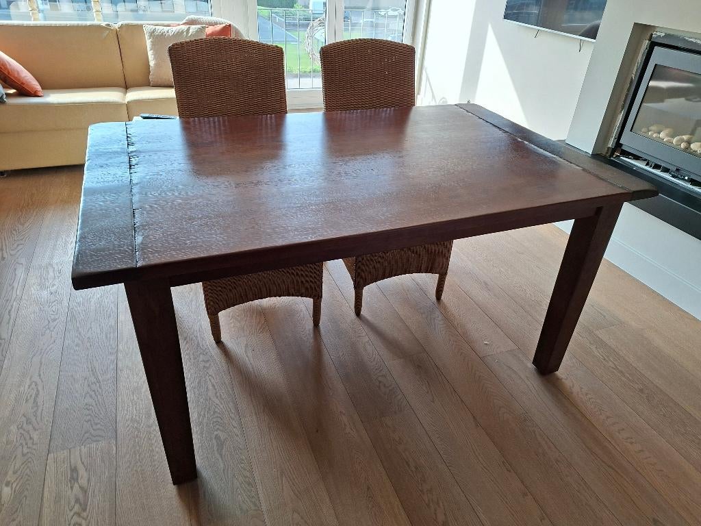 tafel met stoelen, Ophalen, Zo goed als nieuw, 150 tot 200 cm, 50 tot 100 cm