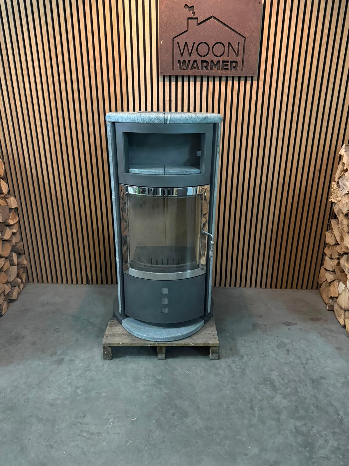 Poêle à stéatite 26065 Hark 7 kW, Maison & Meubles, Poêles, Enlèvement, Utilisé, Bois, Autoportant