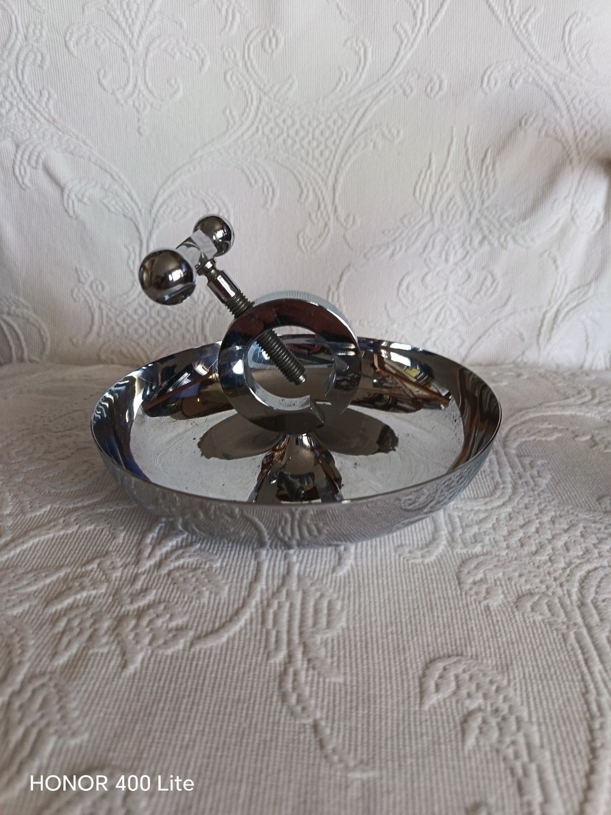 Notenkraker van verchroomd metaal in Jacques Adnet-stijl, Ophalen of Verzenden
