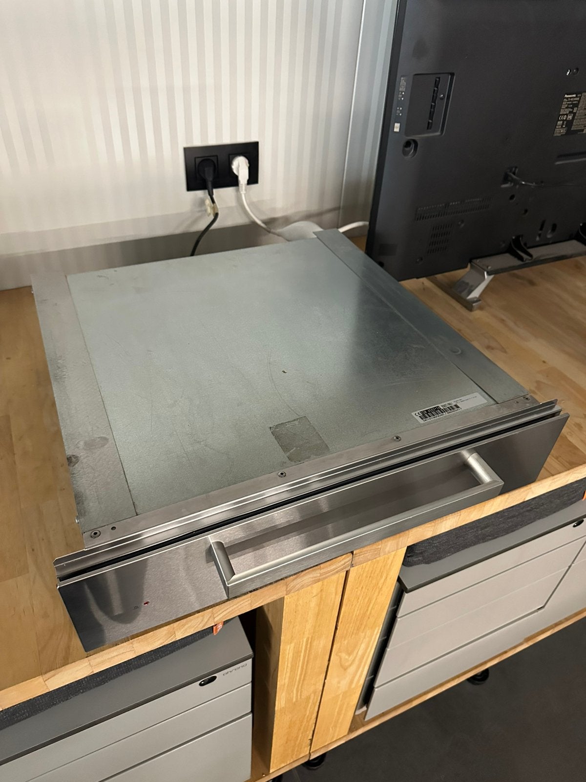 Miele inoxe inbouw warmhoudlade EGW 4060-14, Enlèvement, Comme neuf