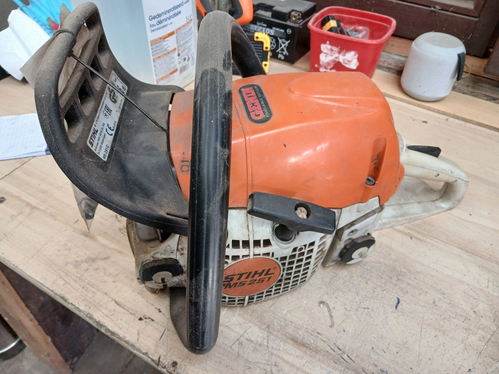 tronconeuse, Enlèvement, Utilisé, Moteur à essence