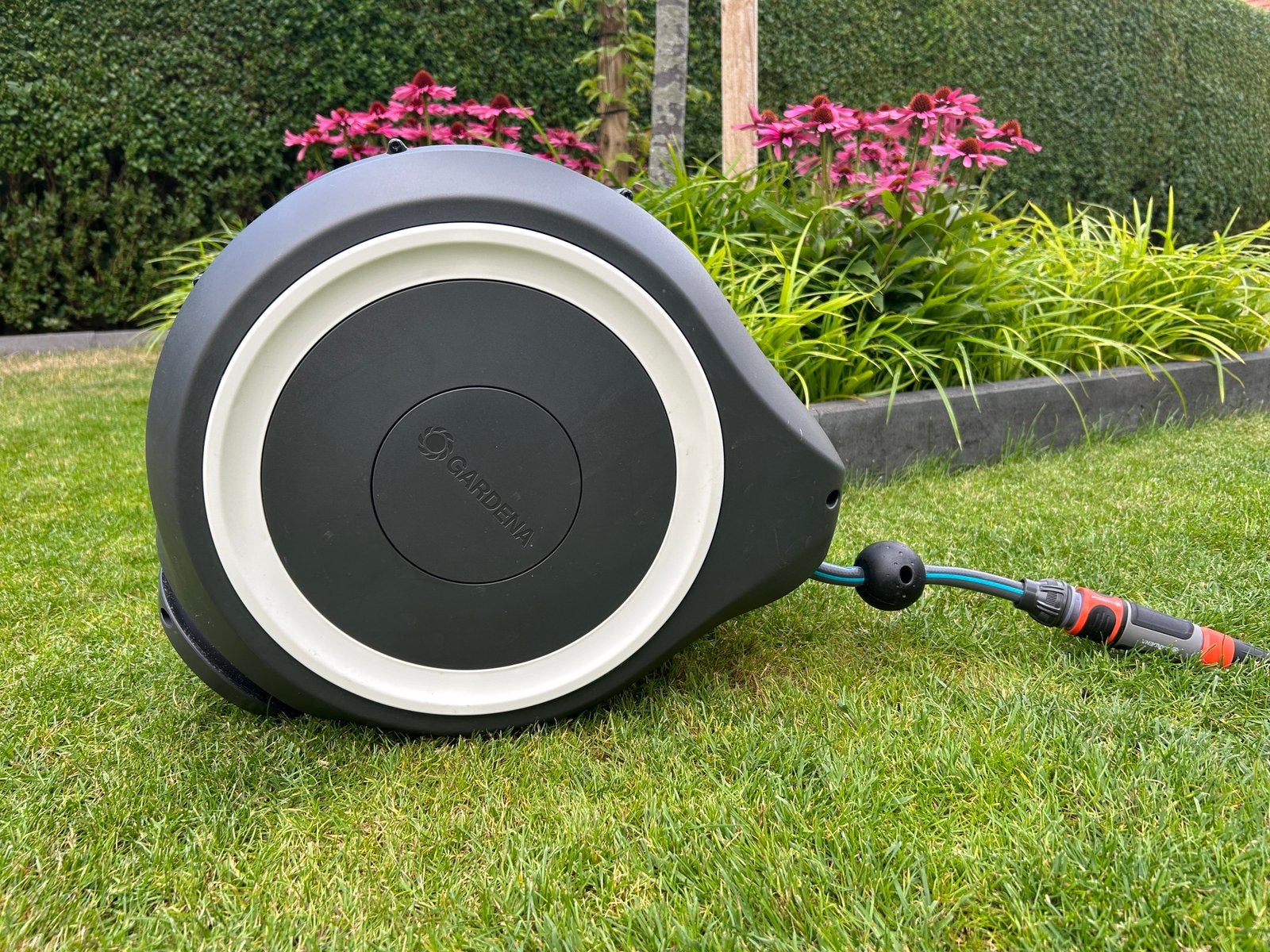 Gardena tuinhaspel 15 m, Enlèvement, Comme neuf, Dévidoir