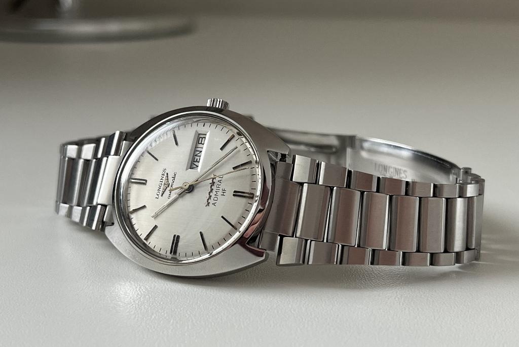 Longines Admiral HF 8345-3 - Automatic 5 stars (cal. 507), Overige merken, Staal, Gebruikt, Staal