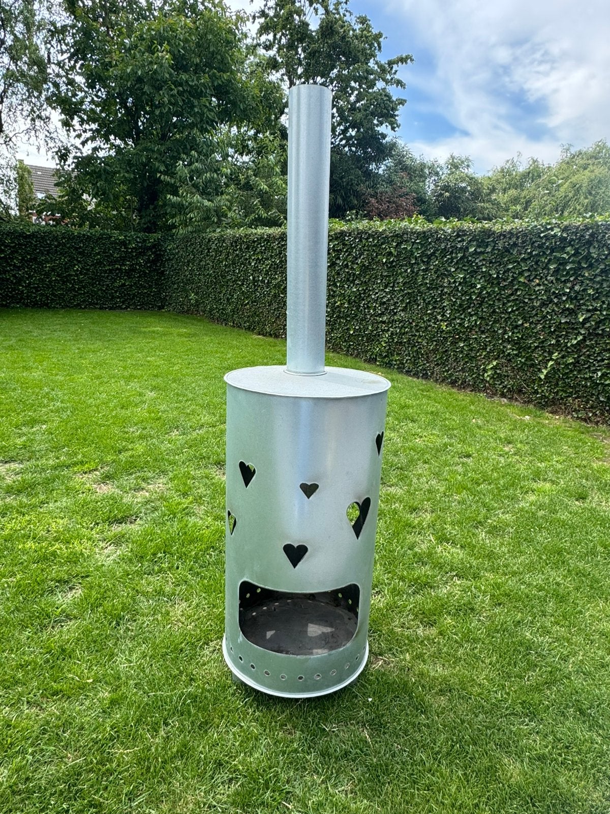 Moderne Tuinhaard / Terraskachel, Tuin en Terras, Ophalen, Zo goed als nieuw, Vloer