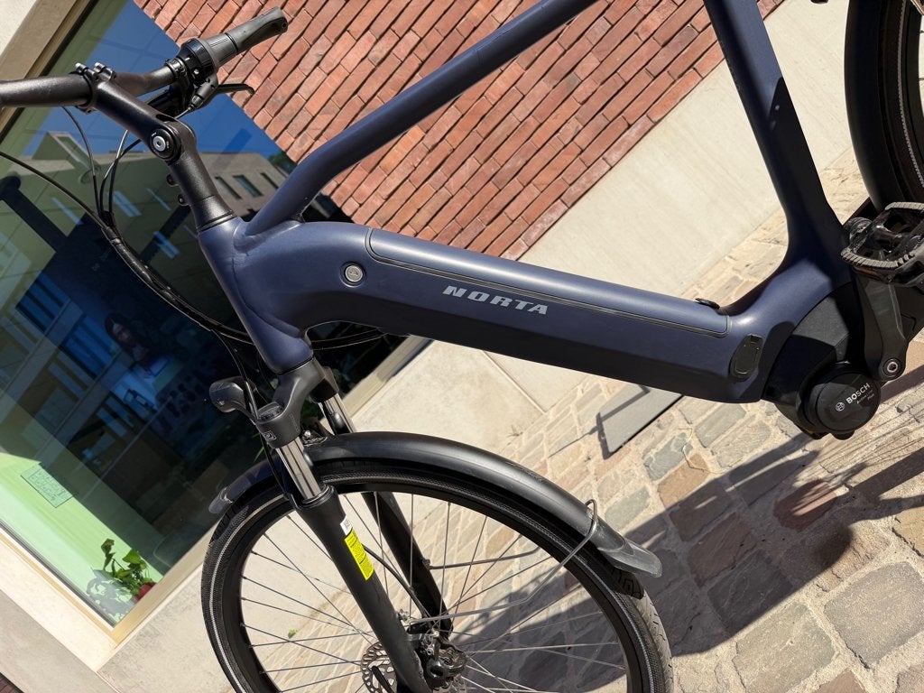 Elektrische fiets Norta B-2020 (Kilometerstand: 1140 km), Vélos & Vélomoteurs, Vélos électriques, 55 à 59 cm, Enlèvement, Comme neuf