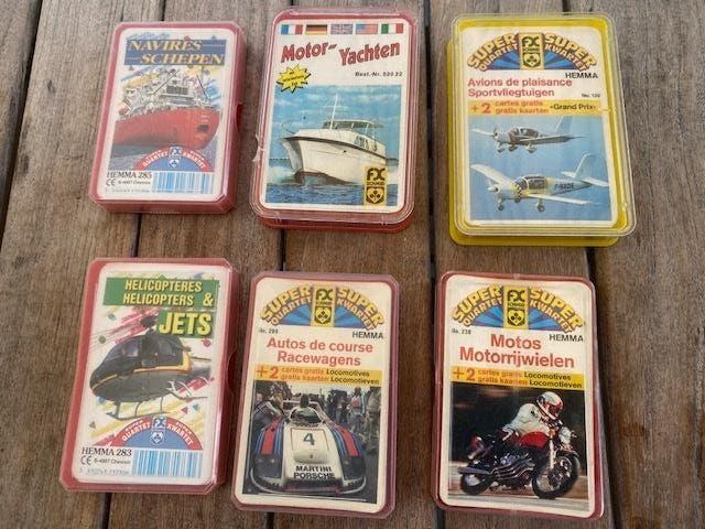 Oude kwartetten , 6 stuks, Verzamelen, Speelkaarten, Jokers en Kwartetten, Ophalen of Verzenden, Kwartet(ten)