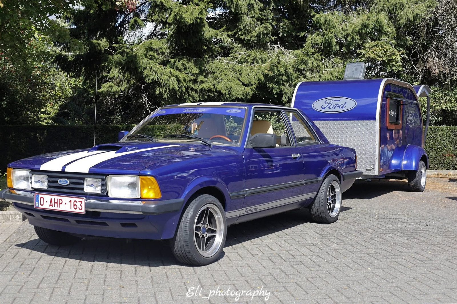 Ford taunus 1982, Auto's, Automaat, Overige modellen, Blauw, Leder en Stof