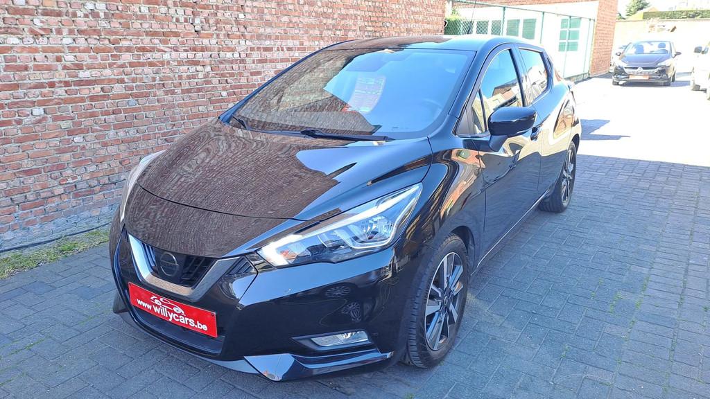 Nissan Micra 900 CC *Auto airco*alu velgen*car-play*, Auto's, Nissan, Stof, Gebruikt, Zwart, 3 cilinders