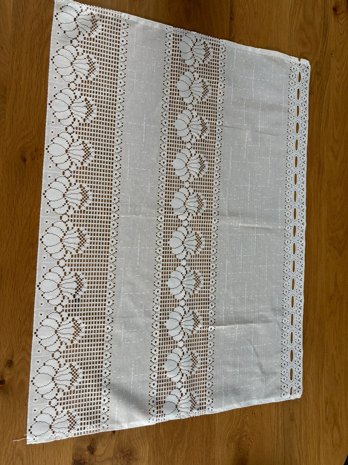 rideau blanc vintage, Enlèvement ou Envoi, Comme neuf, Rideau, Blanc