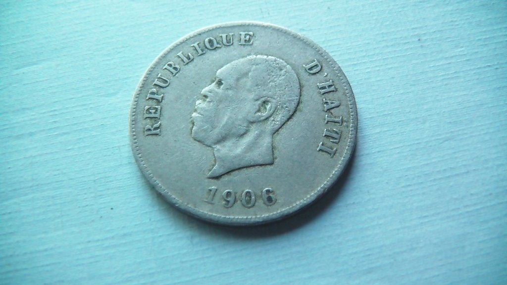 haiti 10 centimes 1906, Enlèvement