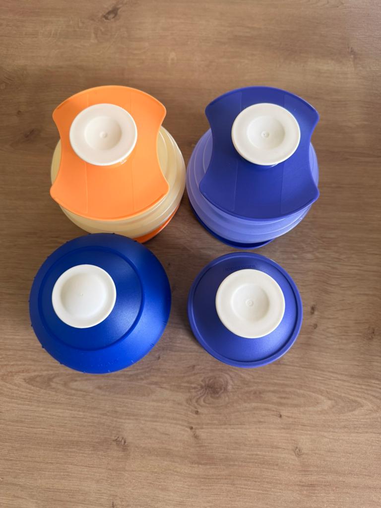 Lot poche a douille Tupperware, Enlèvement, Utilisé, Bleu, Autres types
