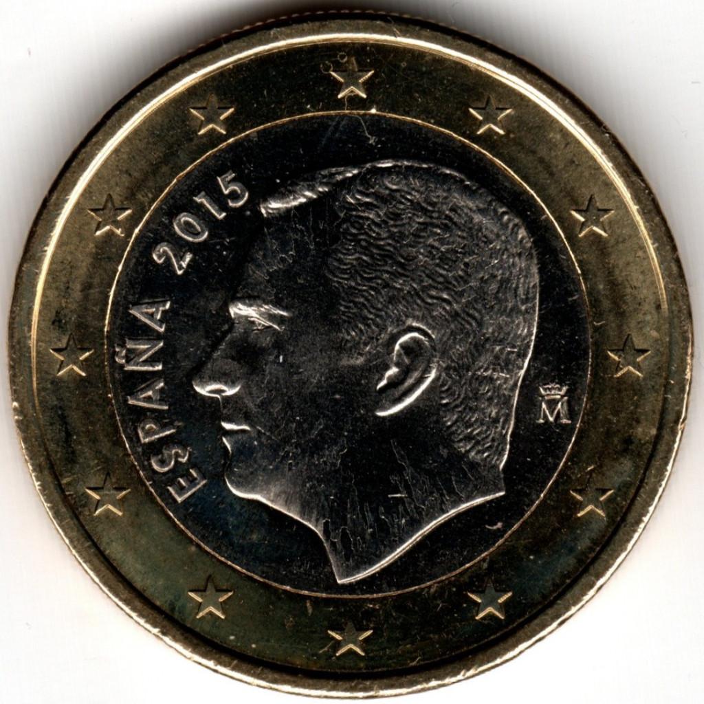 Spanje : 1 Euro 2015  KM#1327  Ref 16466, Postzegels en Munten, Munten | Europa | Euromunten, Ophalen of Verzenden, Spanje, 1 euro