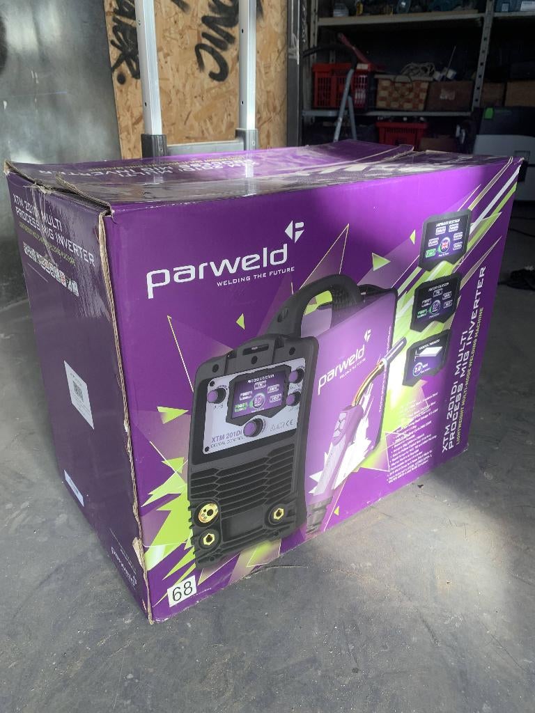 Parweld XTM 201 Di — UITVERKOCHT — Brussel/Anderlecht, Doe-het-zelf en Bouw, Gereedschap | Lasapparaten, Ophalen, Gebruikt, 150 tot 250 ampère