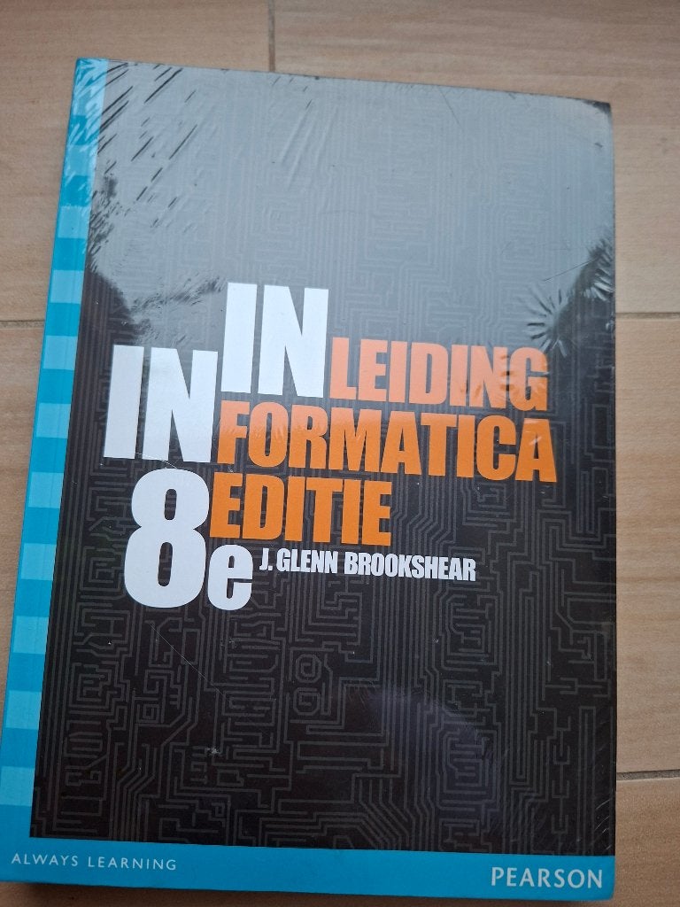 Boek Inleiding in Informatica, Livres, Enlèvement ou Envoi, Neuf, Autres sujets/thèmes, J glenn Brookshear