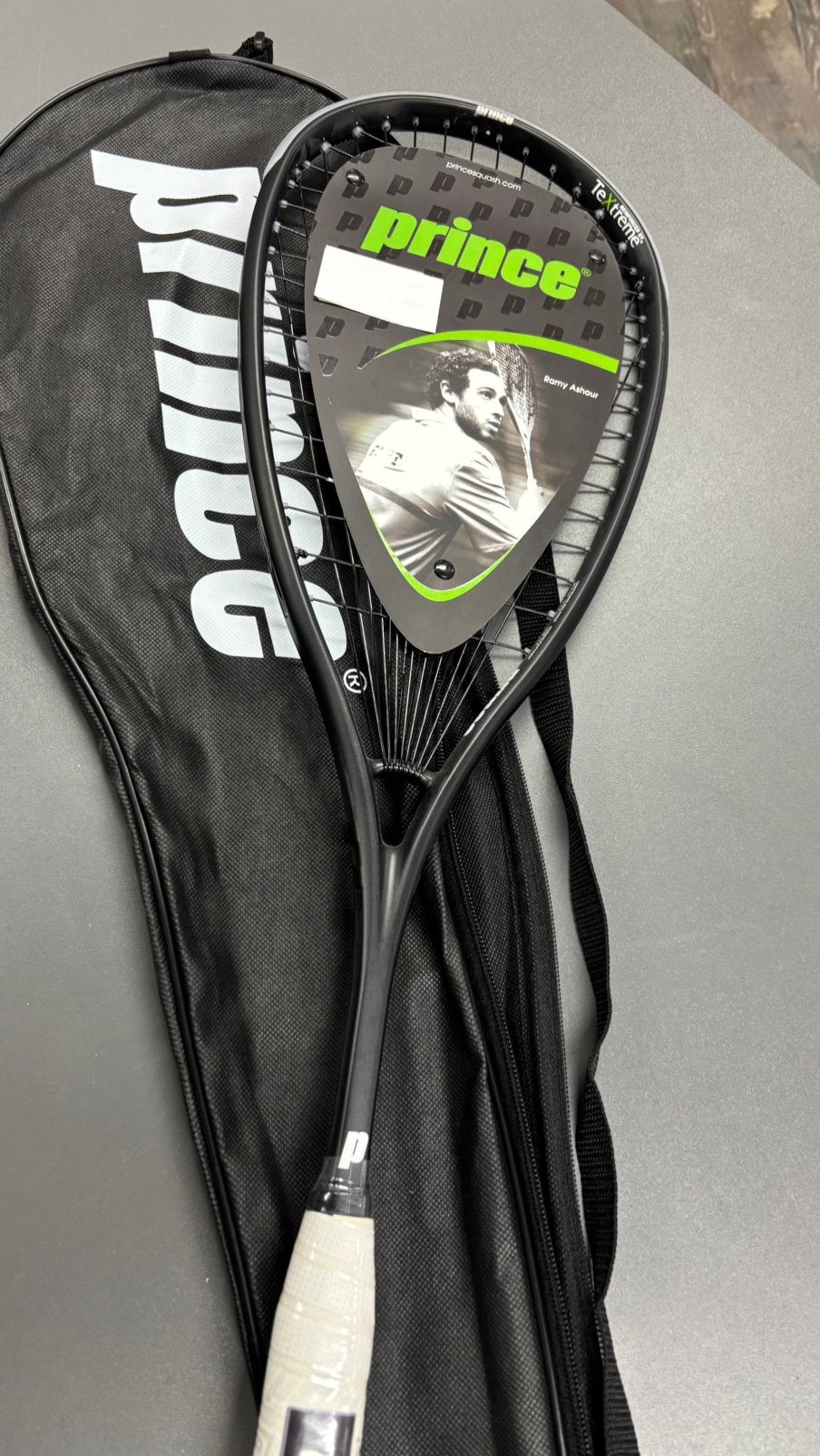 Prince carbon squash racket, Sport en Fitness, Ophalen, Nieuw, Racket, Met hoes