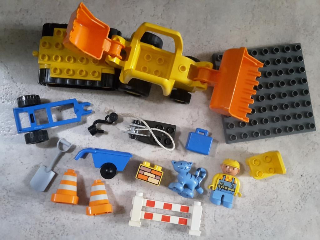 Leuke LEGO Duplo Bob de Bouwer set, 15 stukken, Ophalen of Verzenden, Zo goed als nieuw, Losse stenen, Duplo