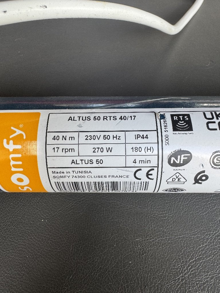Moteur RTS Altus, Enlèvement, Comme neuf