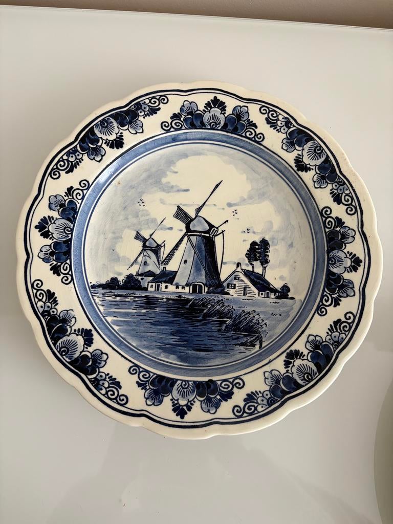 Delfts blauw wandbord, Antiek en Kunst, Ophalen
