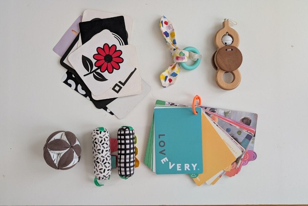 Lovevery Play Gym, houten babygym met speelkleed, Ophalen, Zo goed als nieuw, Babygym, Met geluid