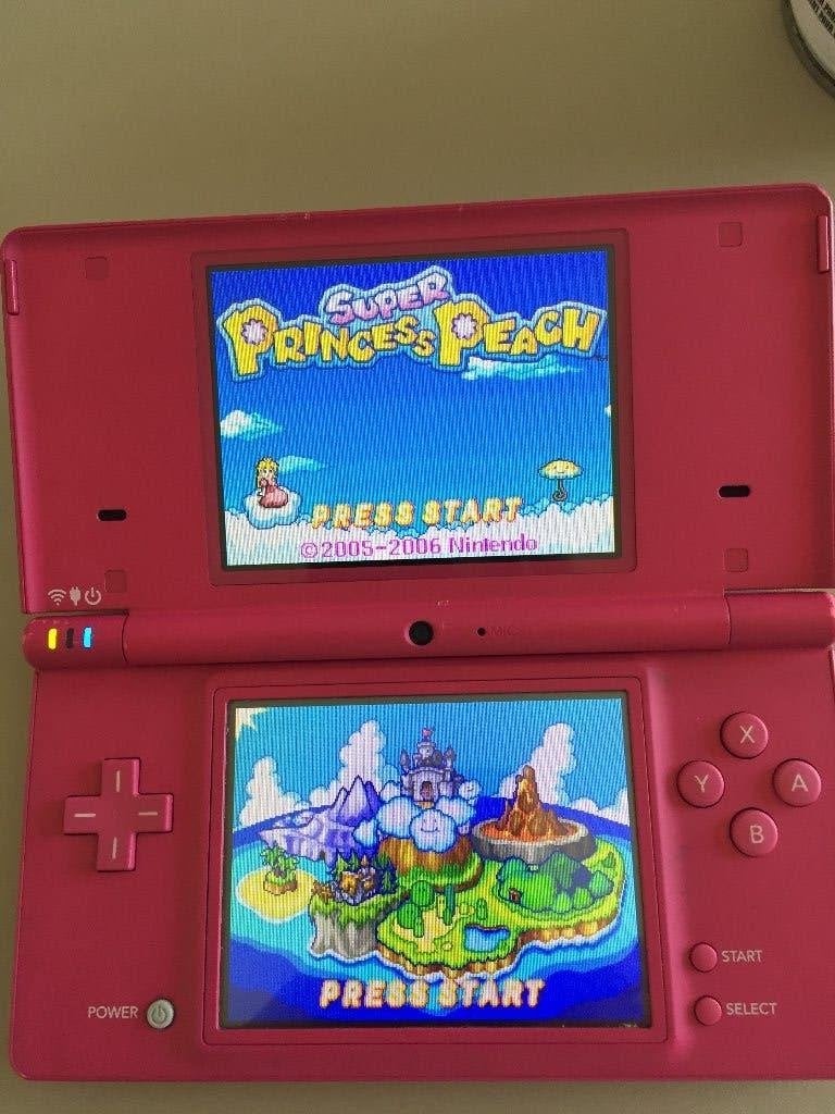Nintendo DSi Fuchsia+Zeldzam  spelletje"Super Princes Peach", Rose, Dsi, Enlèvement, Utilisé