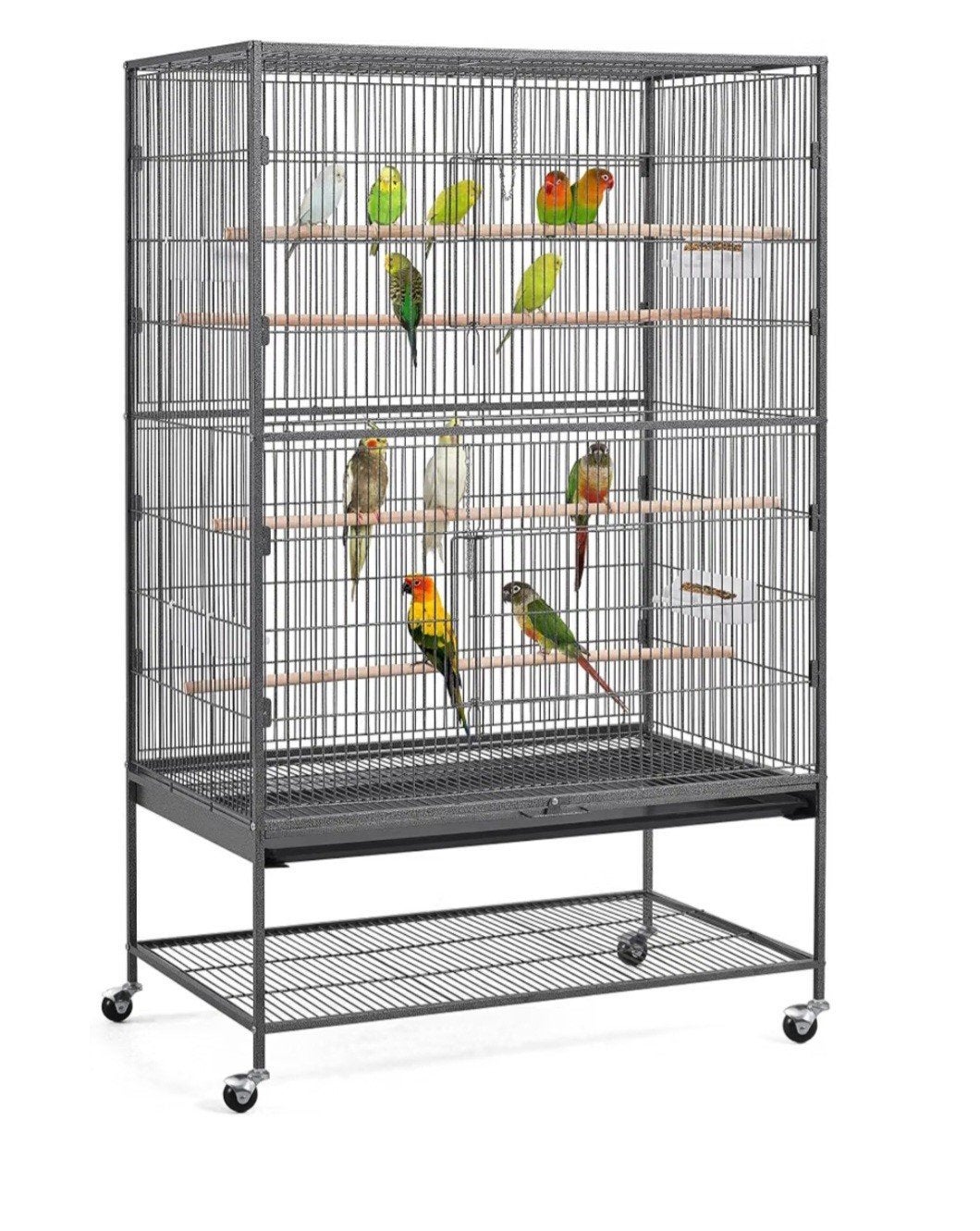 vogelkooi groot, Dieren en Toebehoren, Ophalen, Zo goed als nieuw, Metaal, Vogelkooi