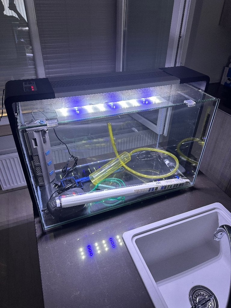 Aquarium Superfish HOME 110 NOIR KIT COMPLET, Aquarium d'eau douce rempli, Comme neuf, Enlèvement, Superfish