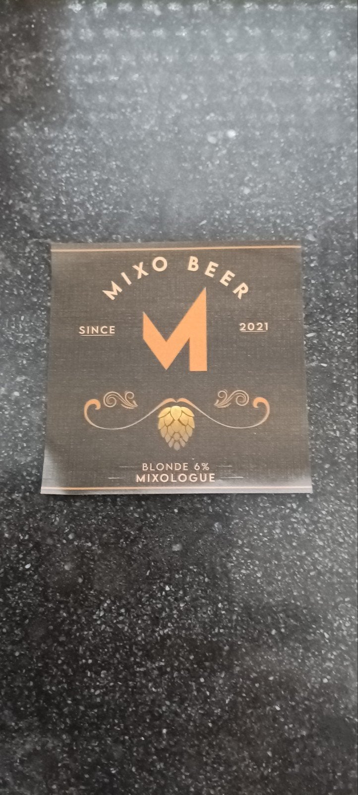 Bieretiket Mixo beer blonde Br Millevertus BREUVANNE, Verzamelen, Ophalen of Verzenden