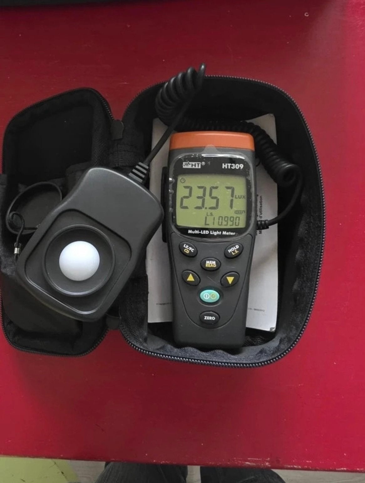 HT Instruments HT309 Multi LED Luxmeter – Lichtmeter –, Doe-het-zelf en Bouw, Ophalen, Zo goed als nieuw