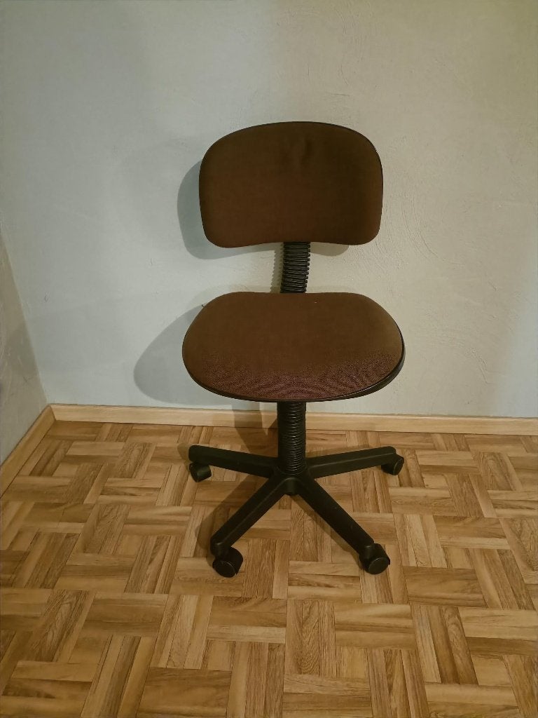 Bureaustoel, Ophalen, Gebruikt, Bruin, Bureaustoel