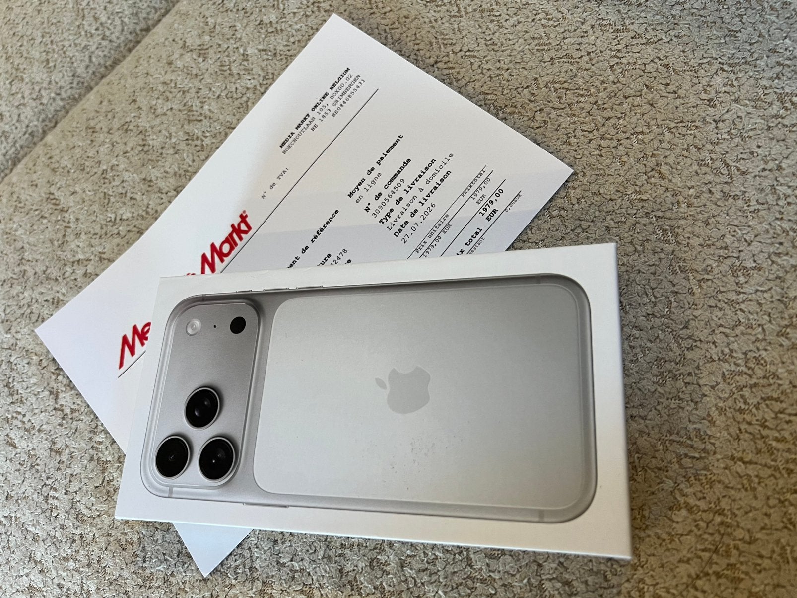 Iphone 17 Pro Max 1TB Silver scellé, Neuf, 1 TB, Enlèvement, Sans abonnement
