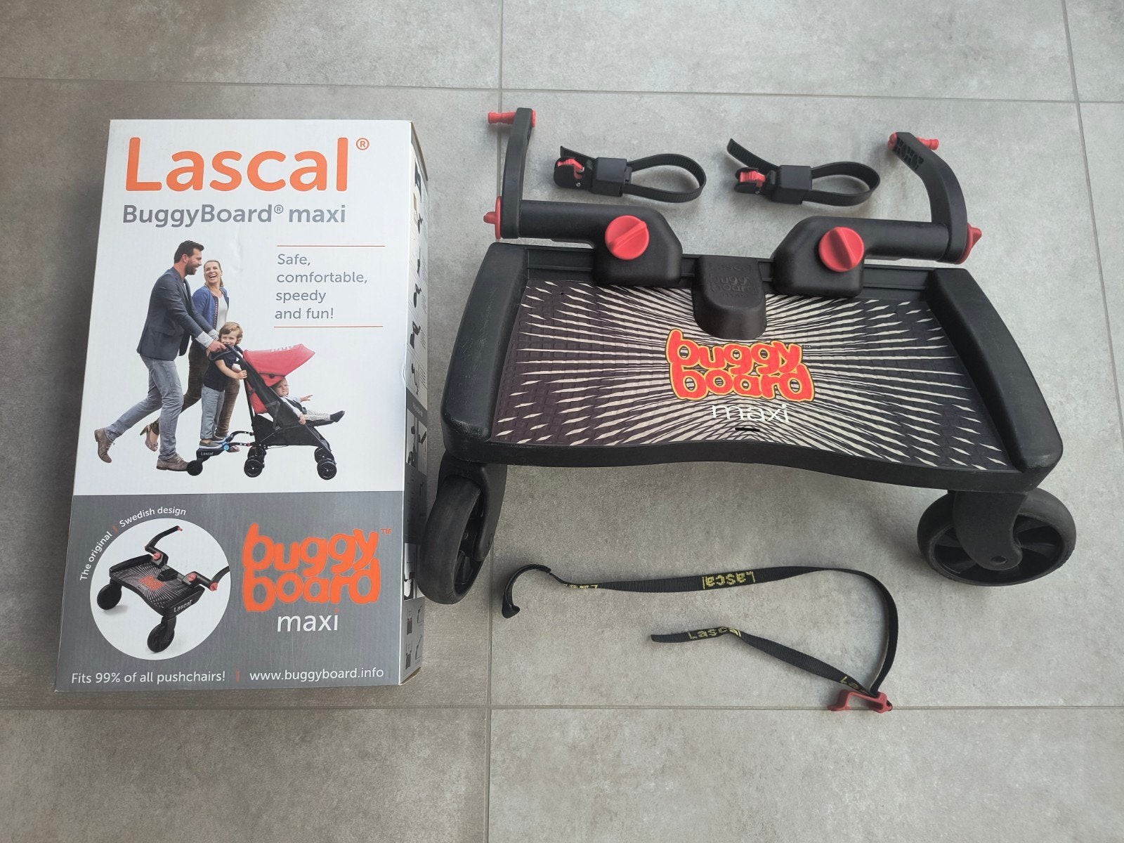 Lascal buggyboard maxi - meerijdplankje kinderwagen, Enlèvement