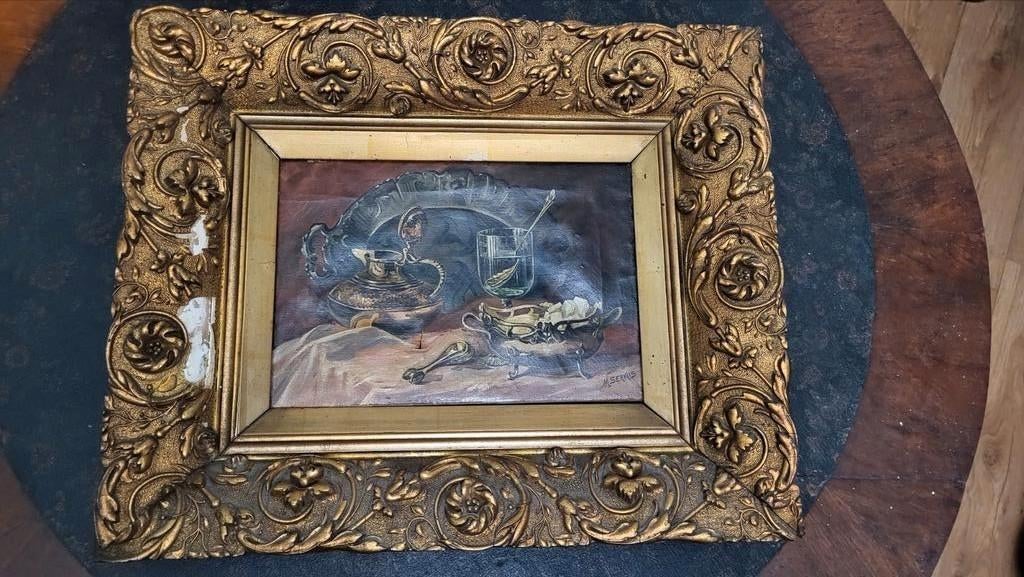 Peinture dans un cadre doré, Enlèvement