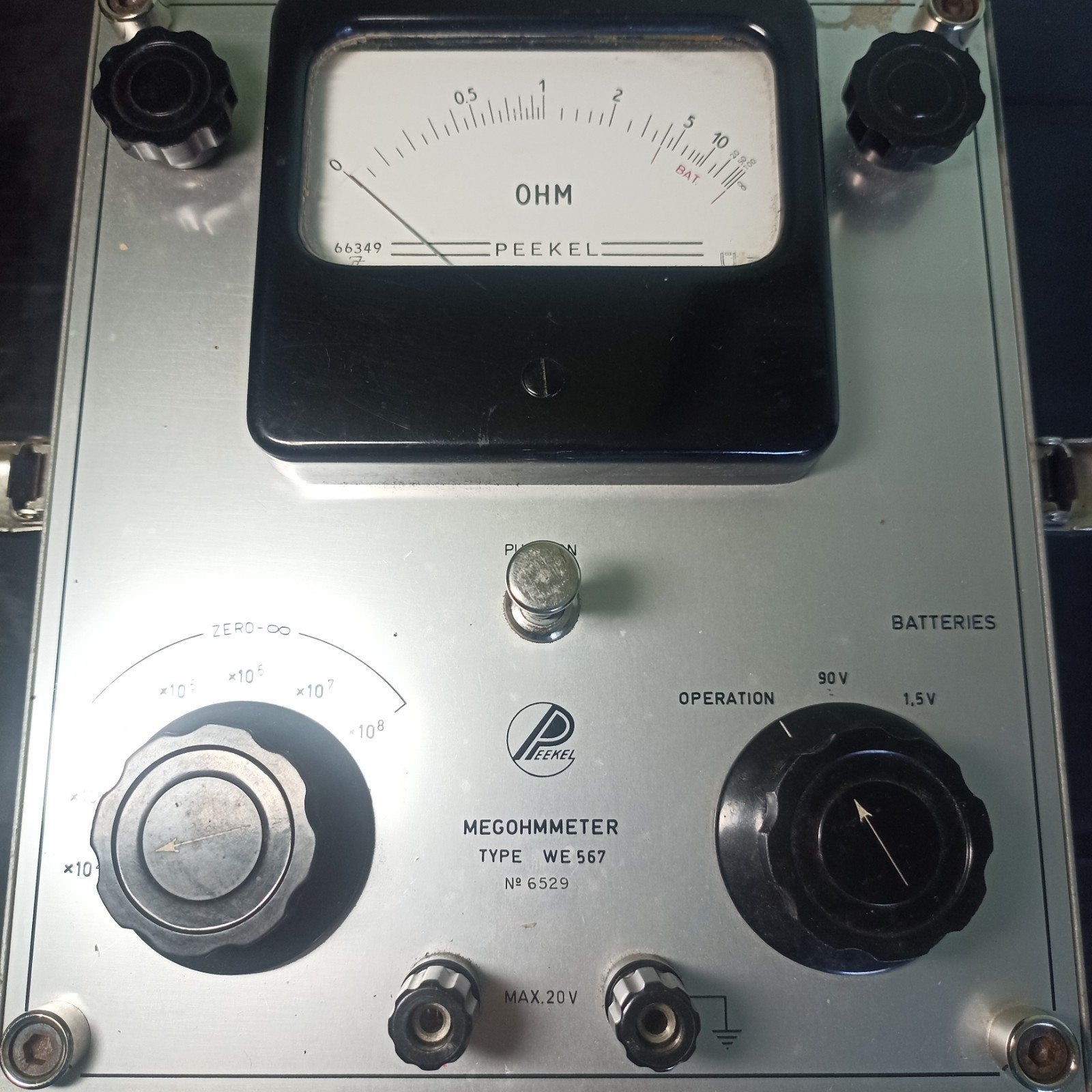 Vintage Peekel Instruments Megohmmeter Type WE 567 – Prachti, Ophalen of Verzenden