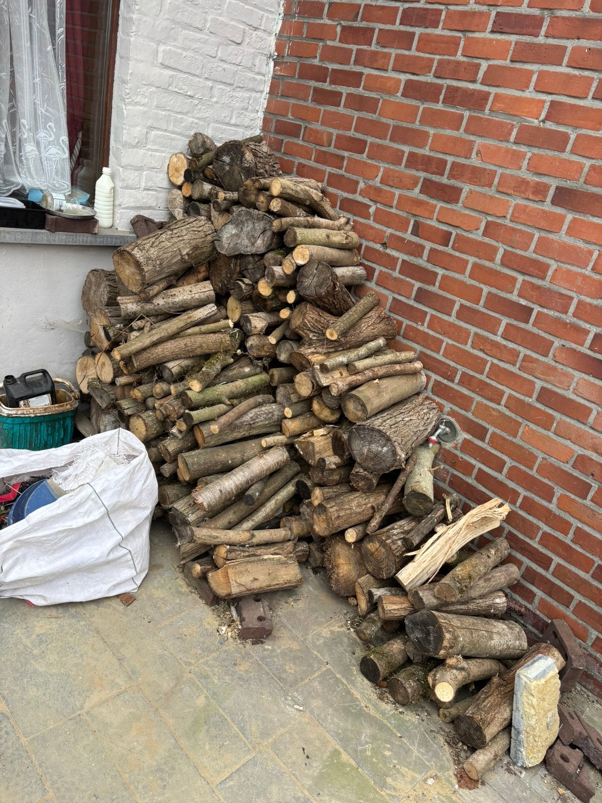 Brandhout droog, Minder dan 3 m³, Ophalen, Stammen