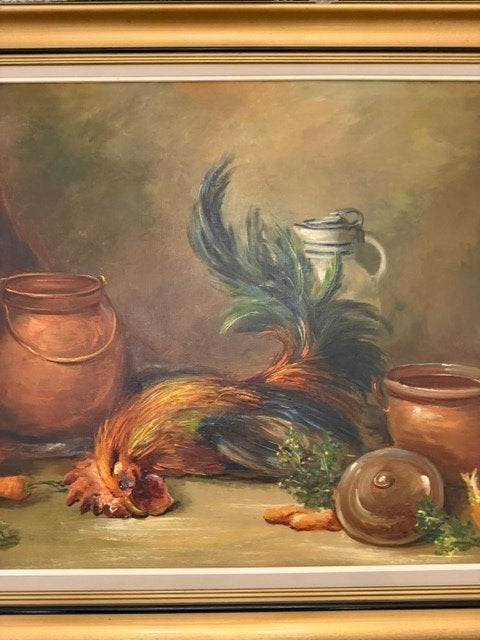 Pronkstilleven schilderij, Ophalen, Doek, Dieren, Olieverf