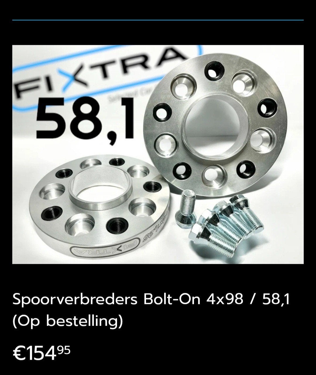 Spoorverbreders 4x98 30mm, Ophalen of Verzenden, Gebruikt, Alfa Romeo