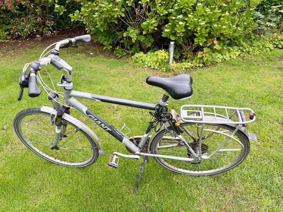 Dames en herenfiets GIANT, Fietsen en Brommers, Fietsen | Cruisers en Lowriders, Ophalen, Velgrem, Overige typen, Aluminium