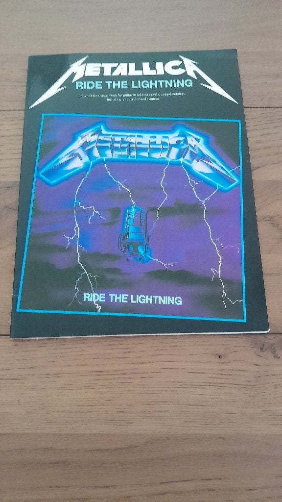 Metallica "Ride the Lightning" tabboek, Livres, Musique, Enlèvement ou Envoi, Utilisé, Autres sujets/thèmes