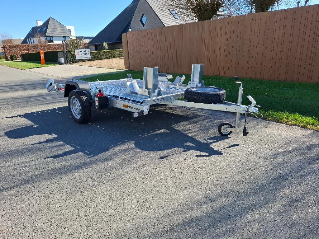 Hydraulisch zakbare moto/quad trailer, Hobby en Vrije tijd, Overige Hobby en Vrije tijd, Nieuw, Ophalen