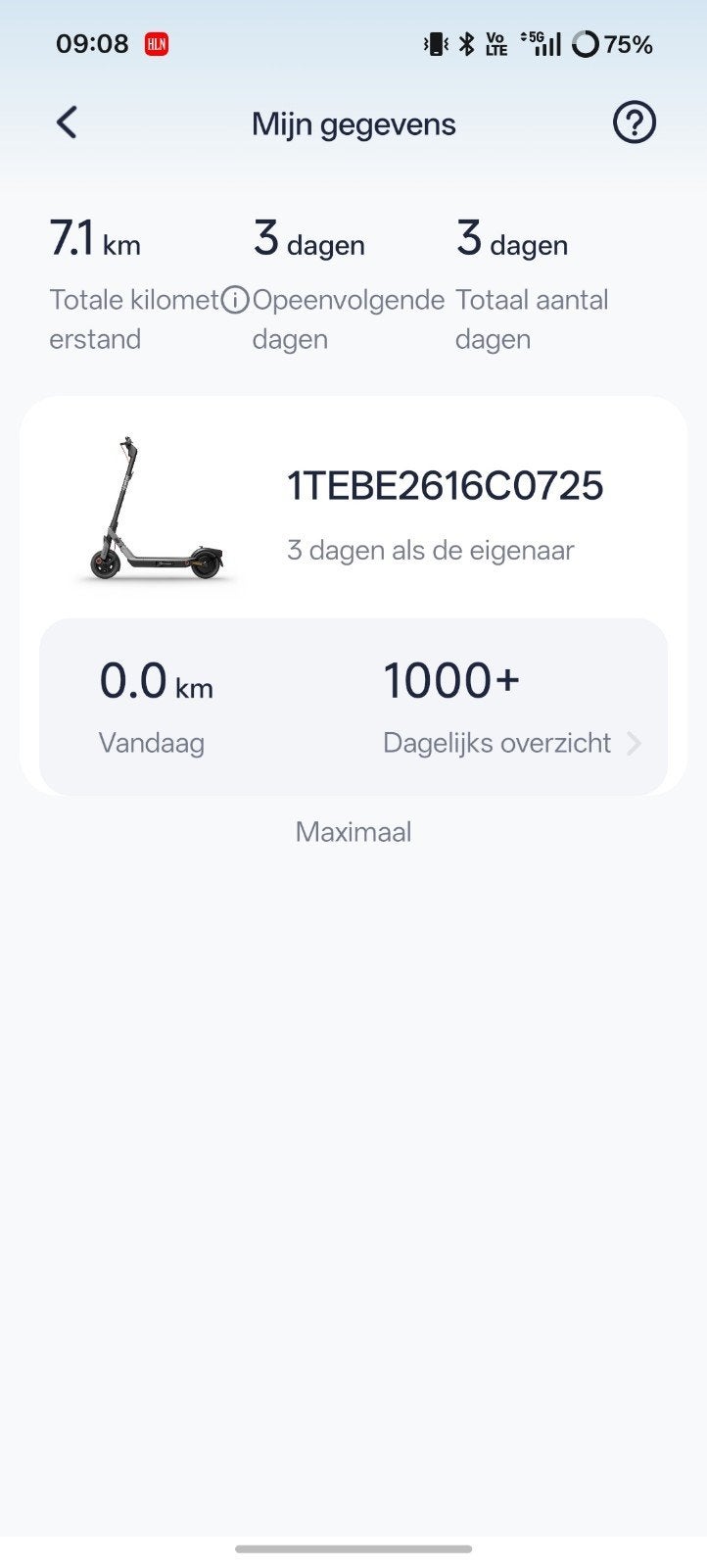 ninebot E3 te koop, Fietsen en Brommers, Ophalen, Nieuw, Elektrische step (E-scooter), Ninebot E3