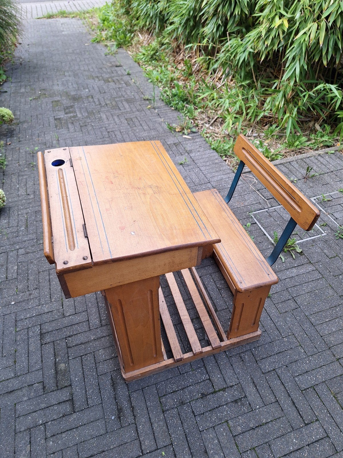 schoolbankje, Huis en Inrichting, Ophalen