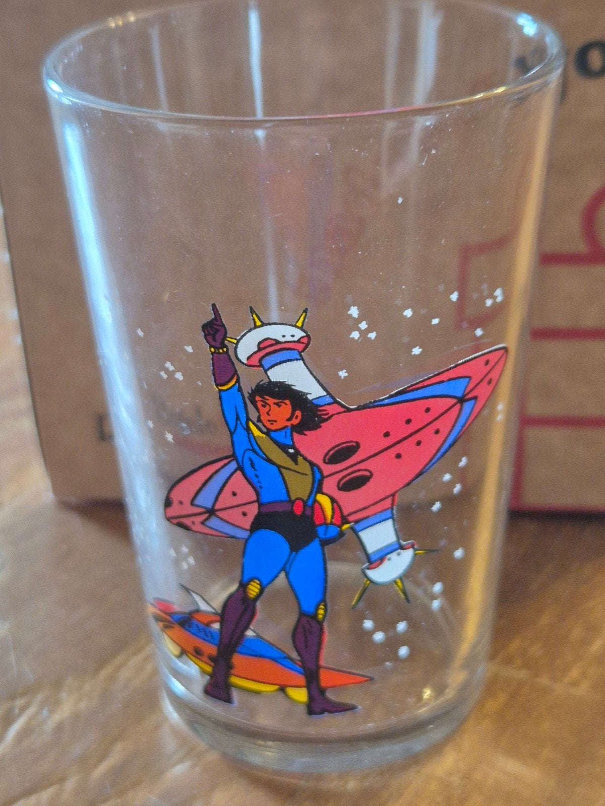 Goldorak Alcor koji Kabuto verre Amora-n3 collection 1978, Enlèvement ou Envoi, Utilisé, Verre à eau