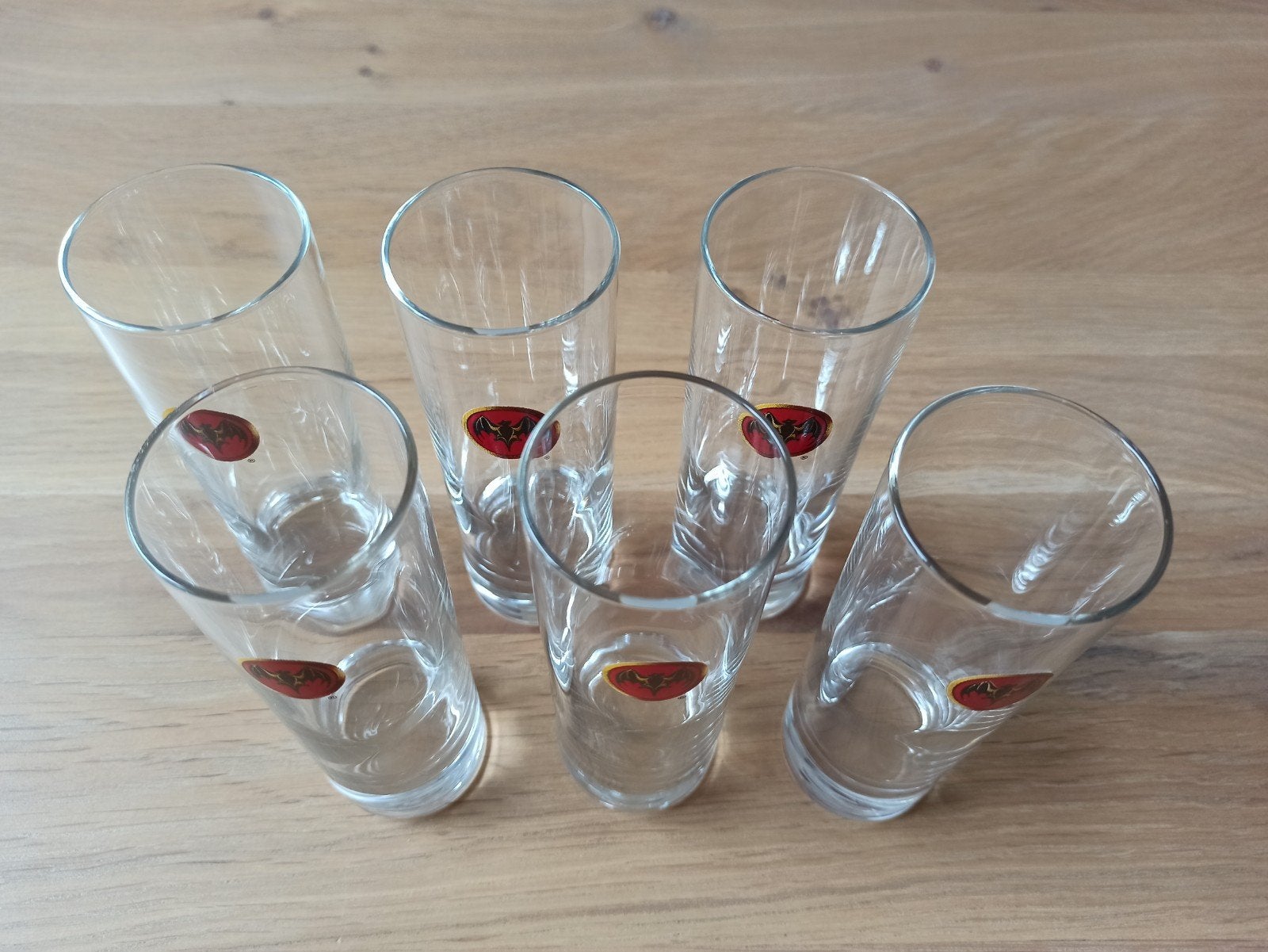 Ensemble de 6 verres Bacardi Longdrink Vintage originaux - N, Enlèvement ou Envoi, Neuf, Autres types